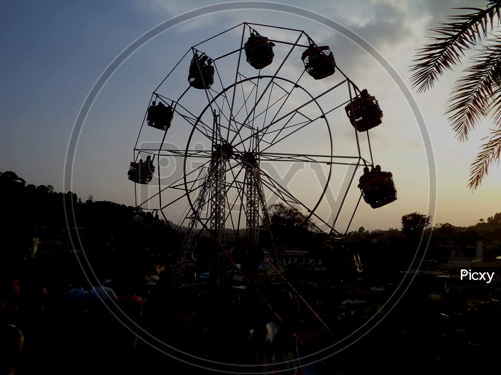 spinning wheel in a fair