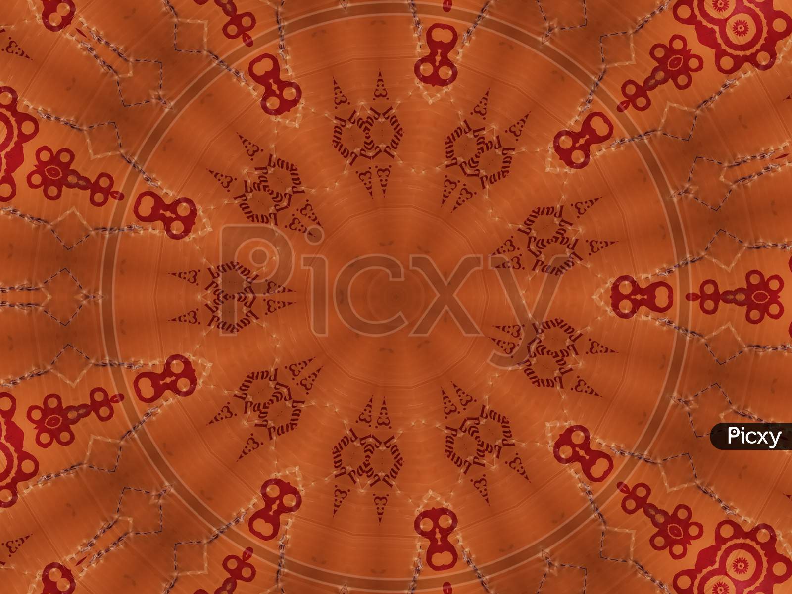 Orange pattern design.