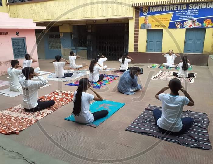 Yoga by students