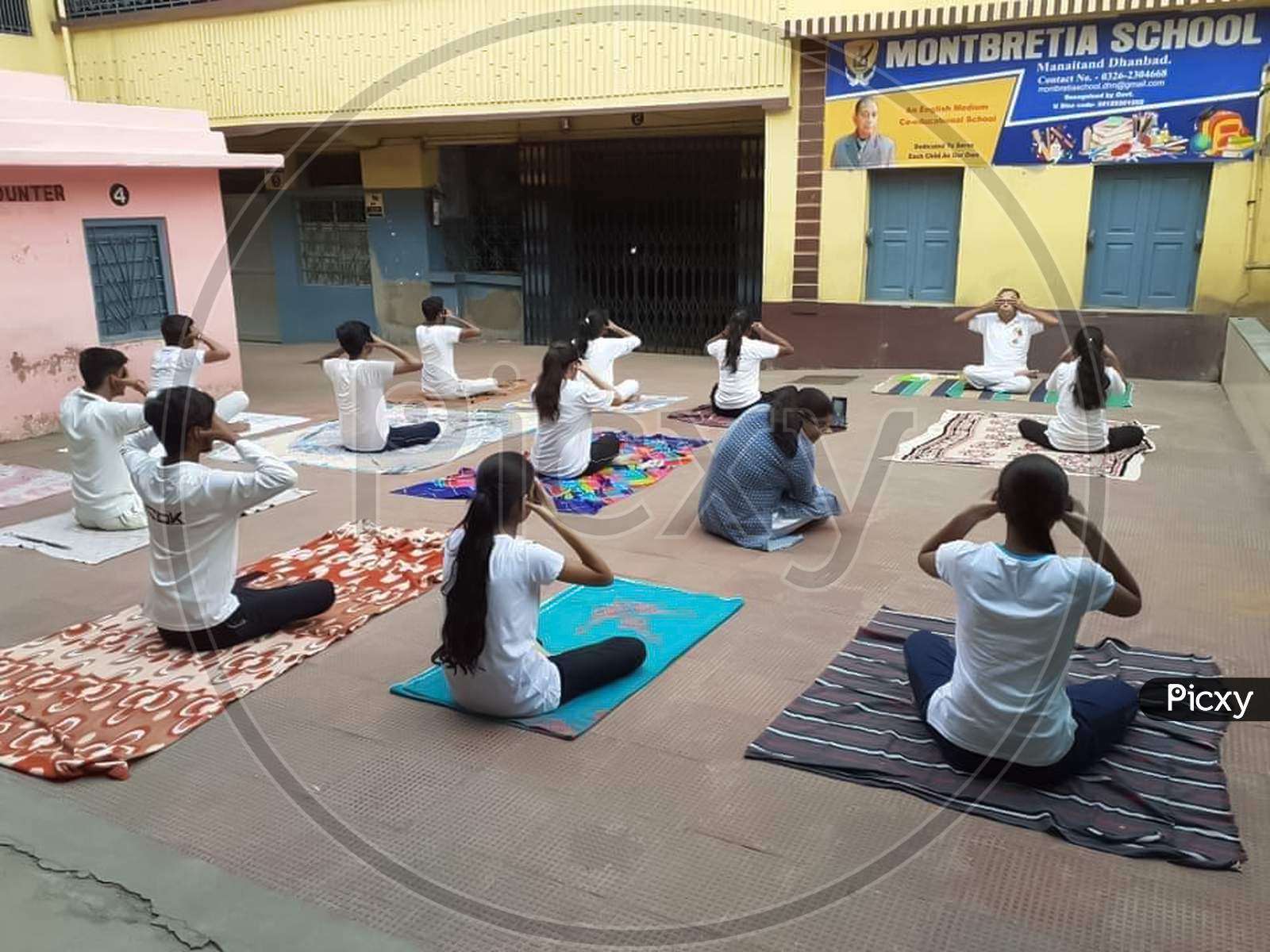 Yoga by students