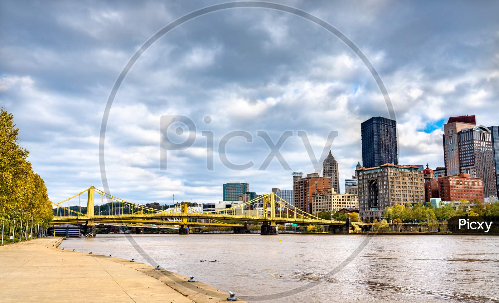 The Allegheny River In Pittsburgh, Pennsylvania, Usa