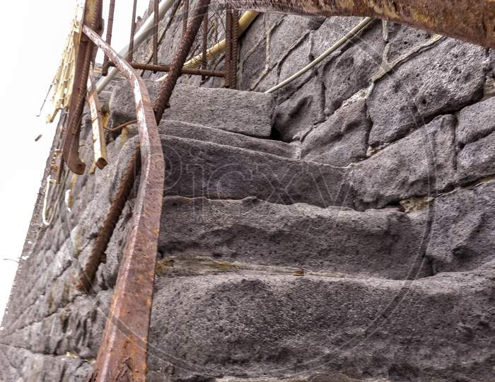 Lava Rock Staircase