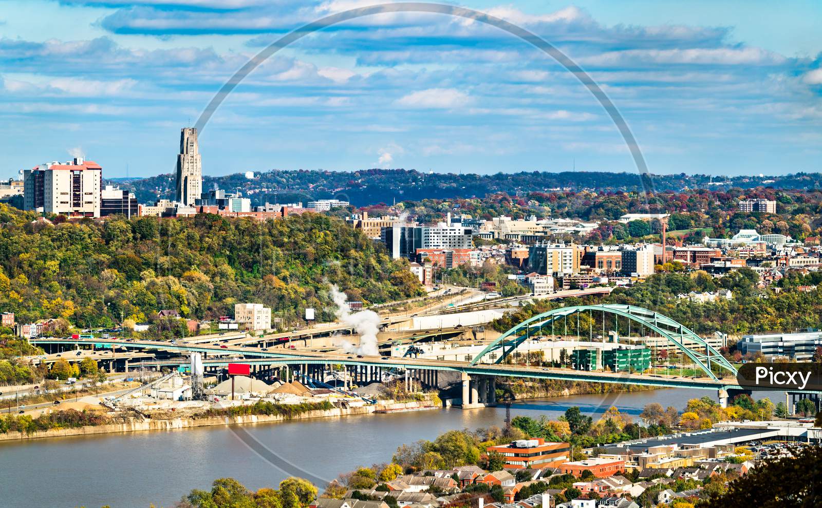 Birmingham Bridge Across The Monongahela River In Pittsburgh, Pennsylvania
