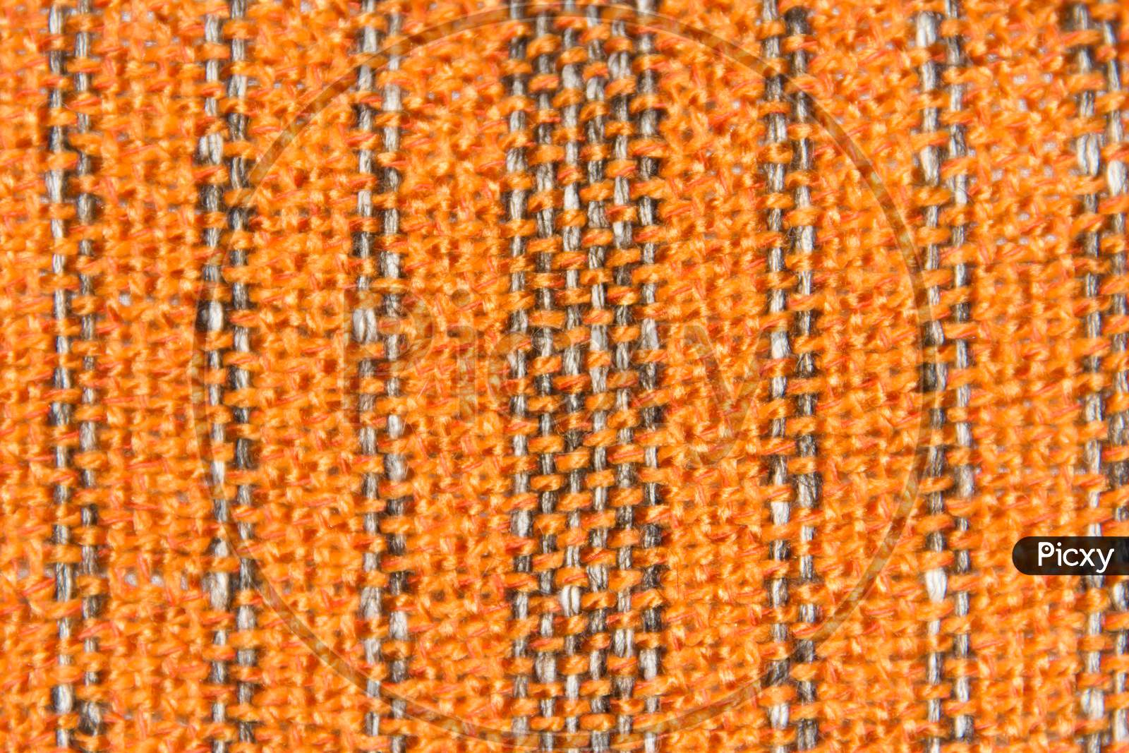 Woven Texture Background On Loom