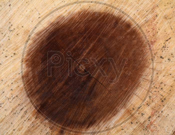 Cut wood surface as texture