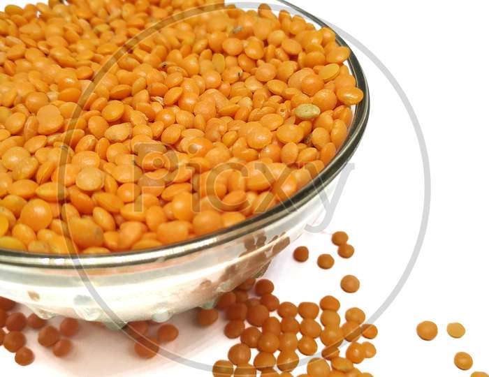 Mung Dal Stock Photos - Isolated In Bowl. This Photos Is Taken In India.