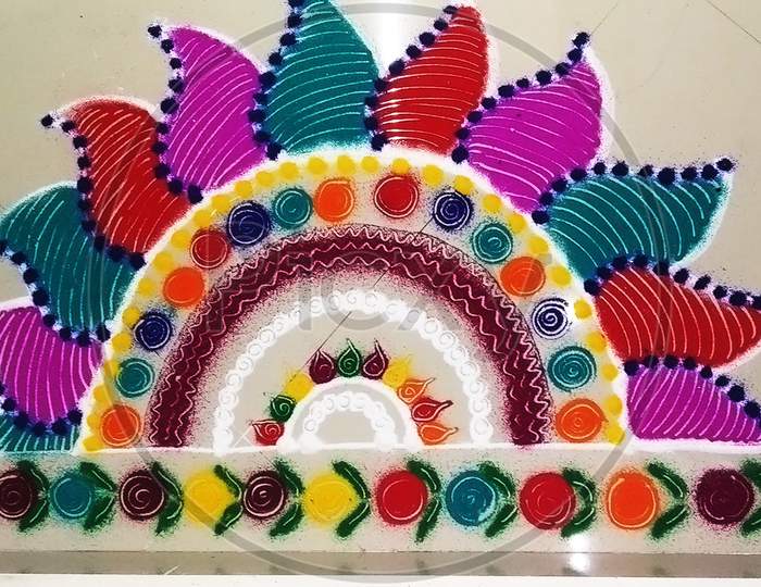 Colorful Rangoli design