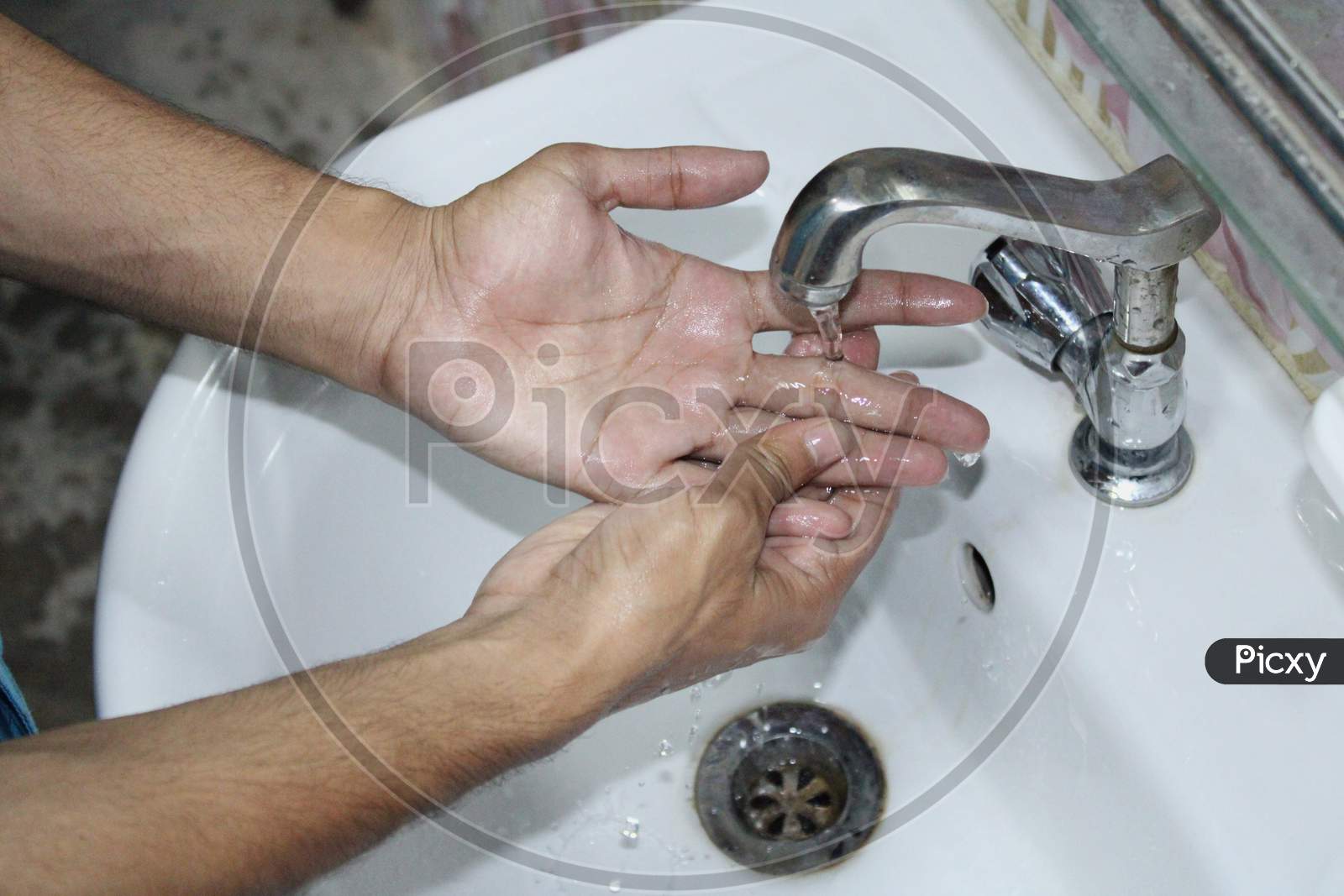 Wash your hand for safe virus