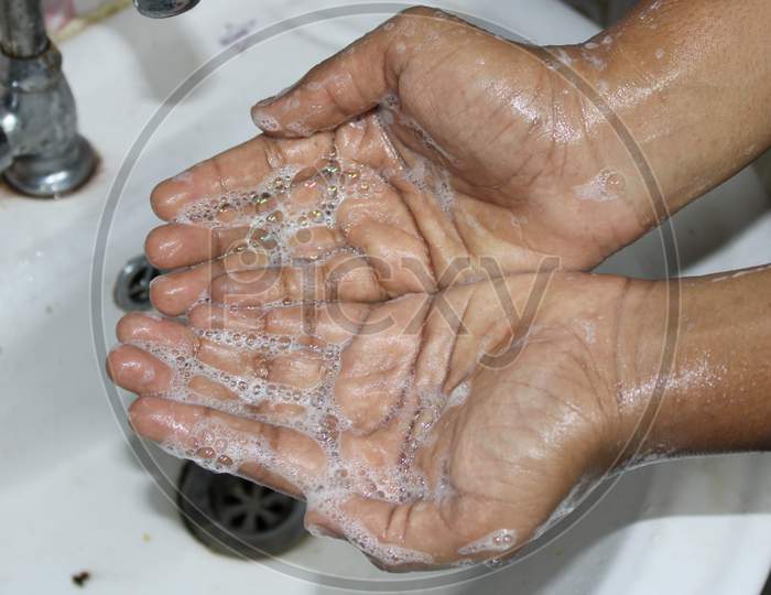 Wash your hand for safe corona virus