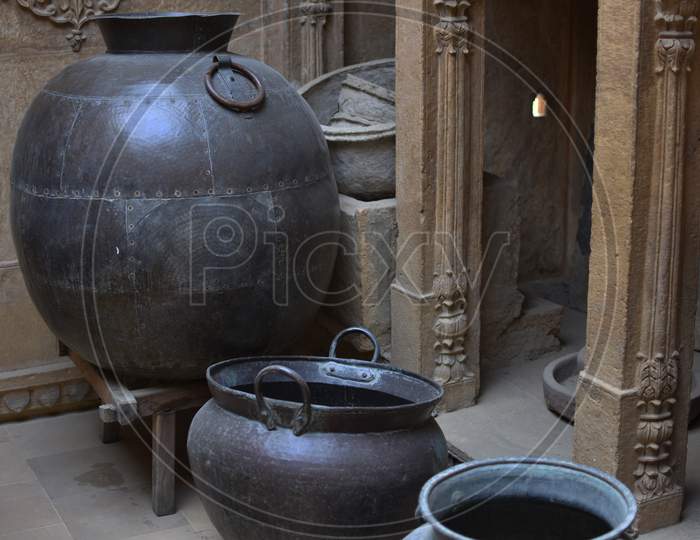 Copper Made Utensils Of Mughal Period