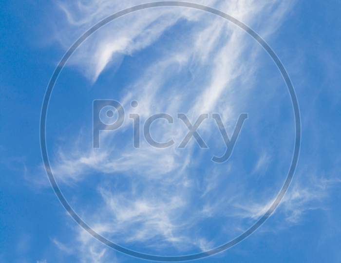 Dragon Shape Cloud With Blue Sky