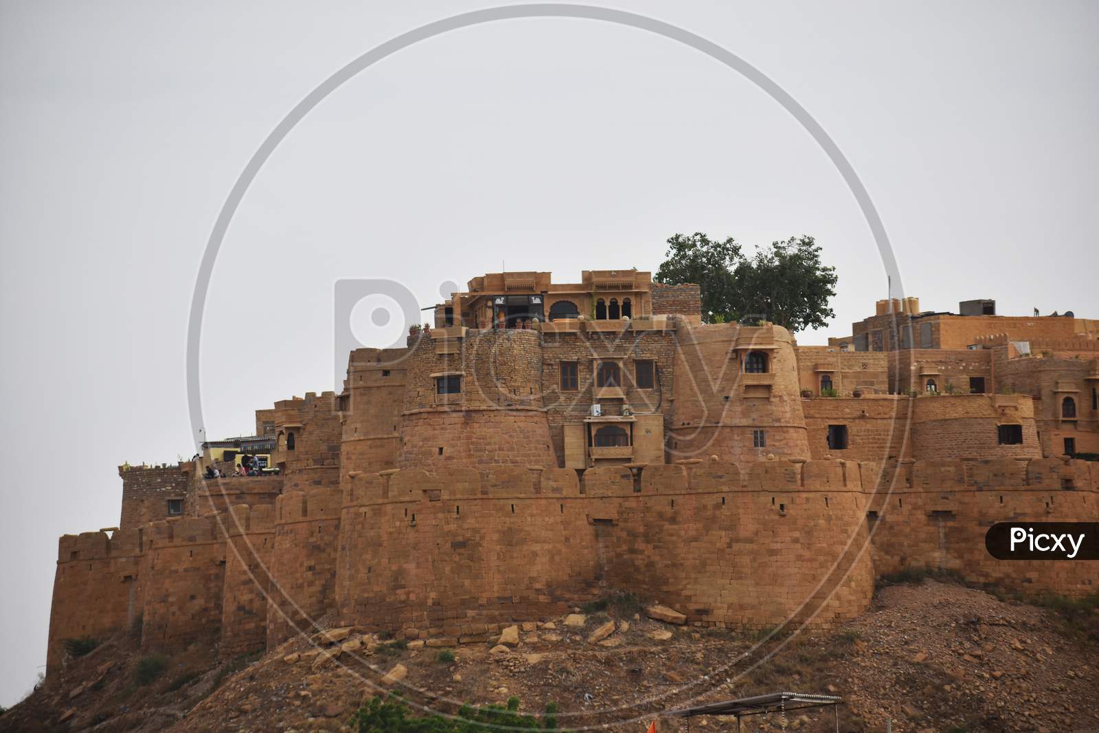 Beautiful Building Architecture Of Jaisalmer Reflect Through Cityscape Of Jaisalmer Rajasthan
