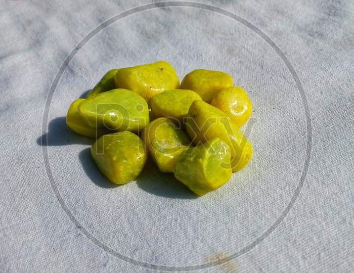 Yellow pebbles