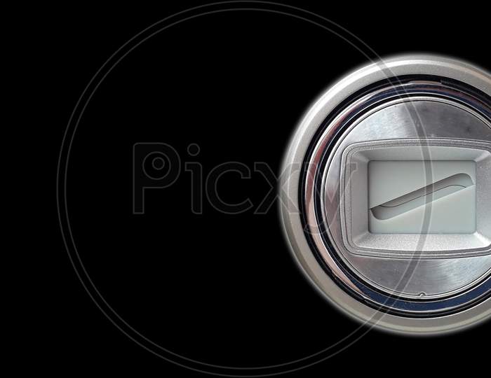 Closeup Of Closed Lens Of A Slr Camera