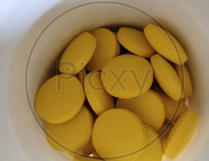 Yellow tablet