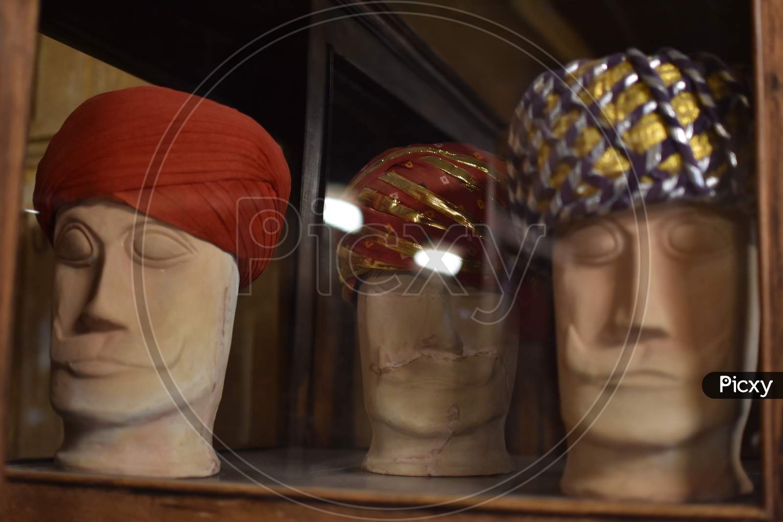 Rajasthan Turban On A Dummy Model Head