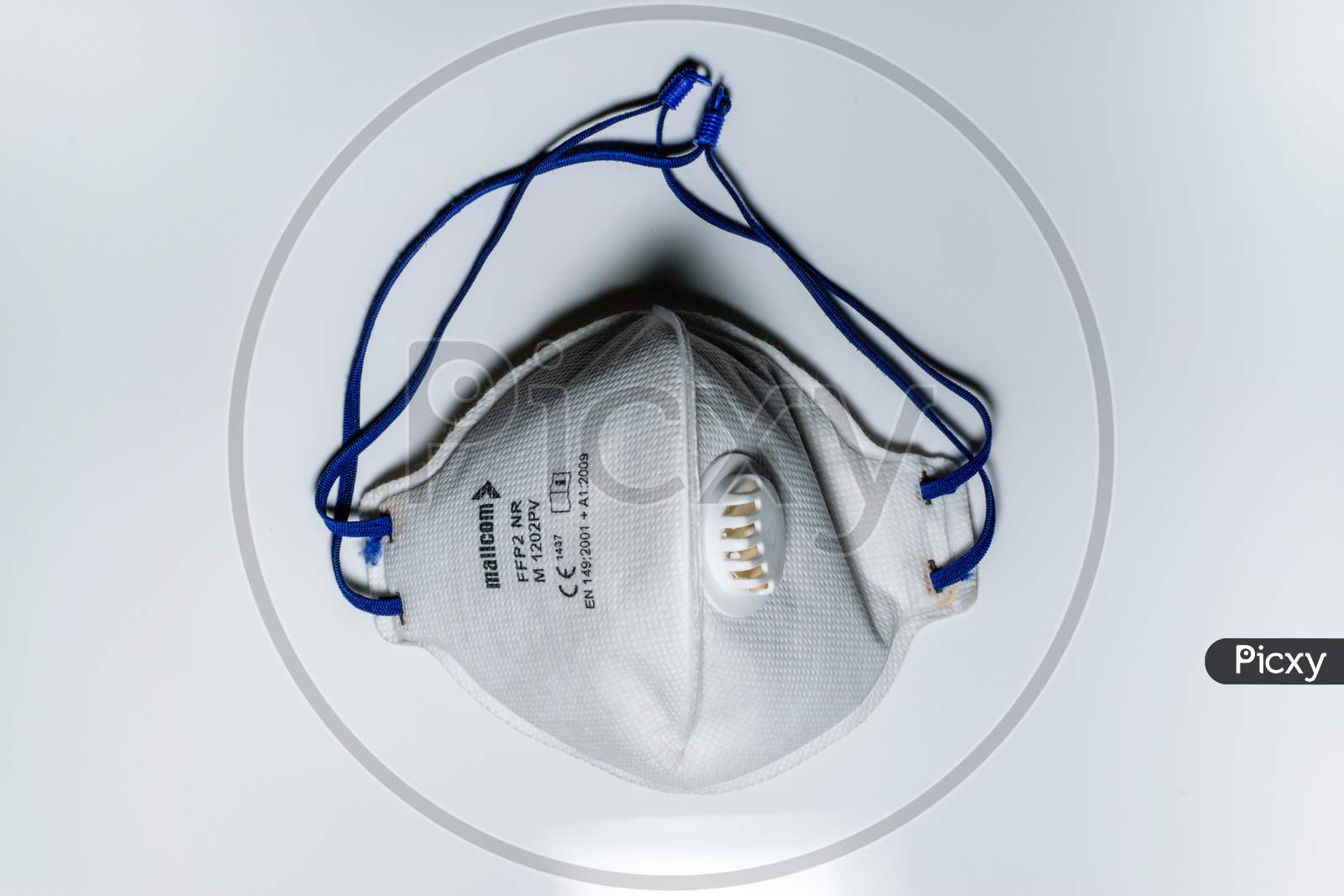 N95 Mask In A White Background To Wear For Combating Covid 19 Infection