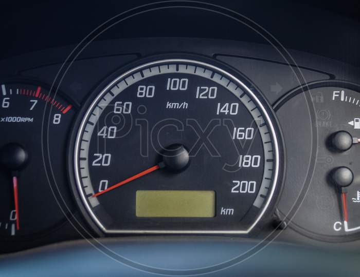 Speedometer Of A Car