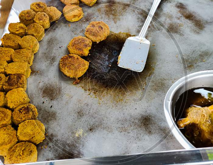 Kebabs street food cooking
