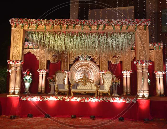 Function hall beautifully decorated