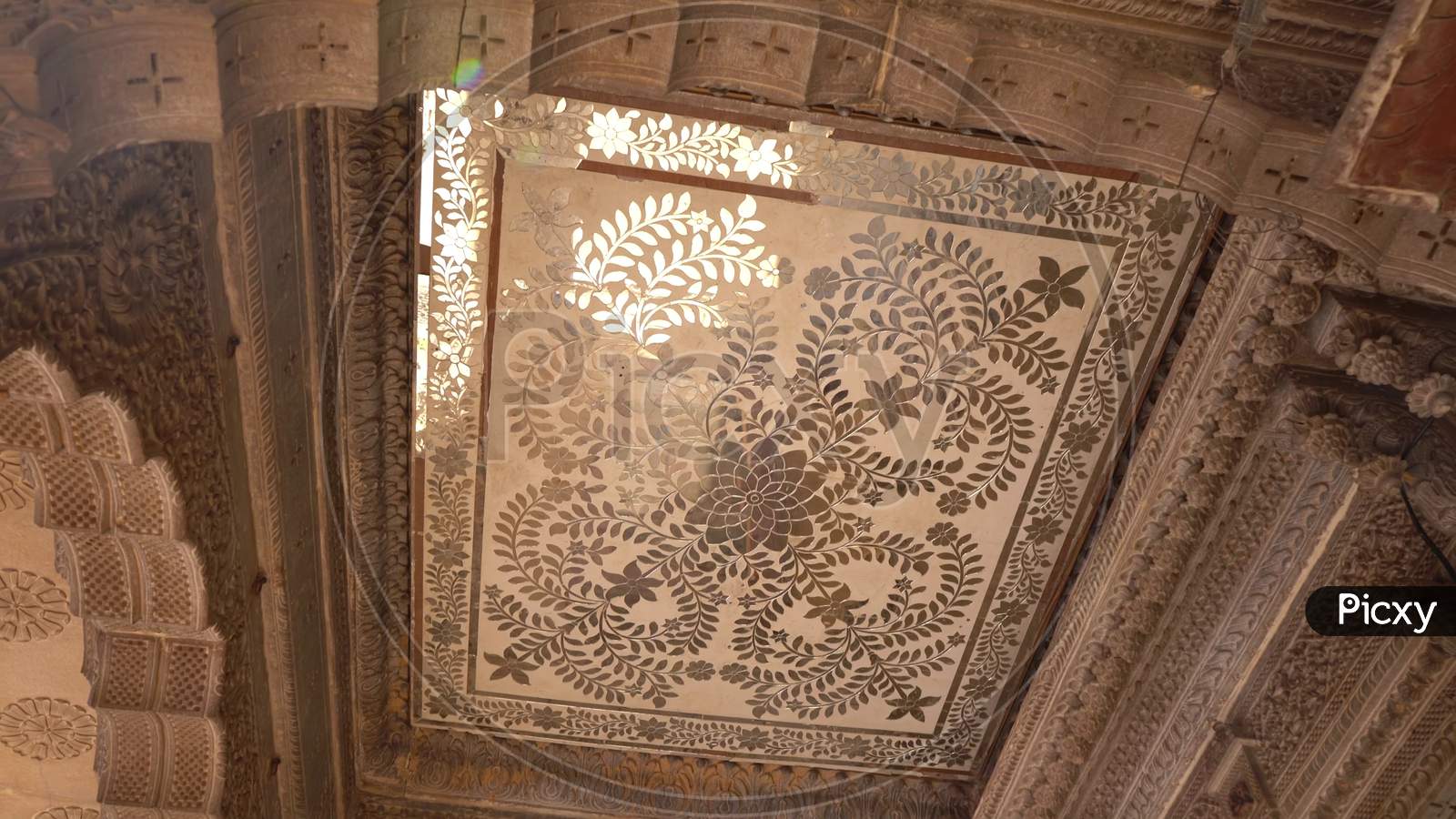 BEAUTIFUL DESIGN AT PALACE IN RAJASTHAN