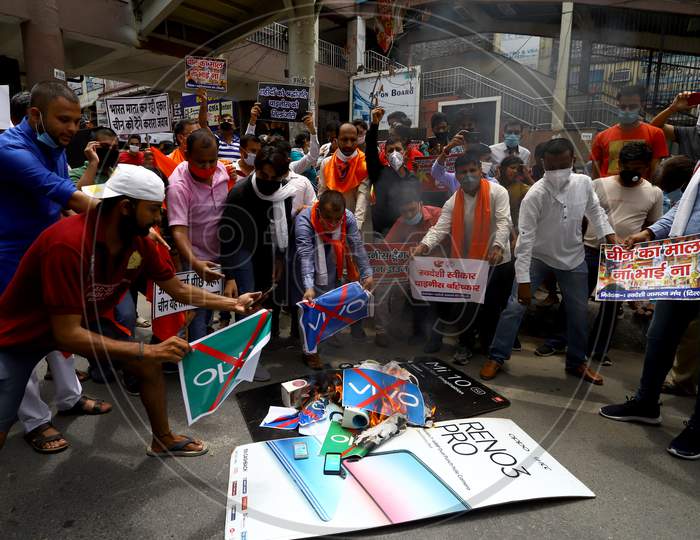 Protest against China in Delhi