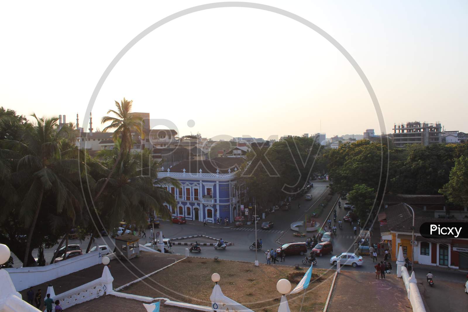 view of Panjim, Goa, as seen from The Our Lady of the Immaculate Conception Church