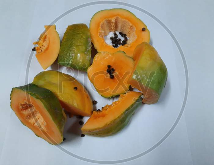 The Papaya,papaw or pawpaw is the plant carica papaya, one of the 22 accepted species in the genus carica of the family caricaceae.