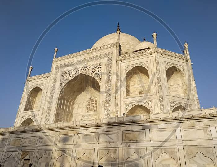 The Beautiful Taj Mahal In Agra, India.