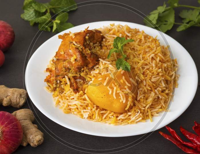 Chicken Biryani Indian Asian rice meal