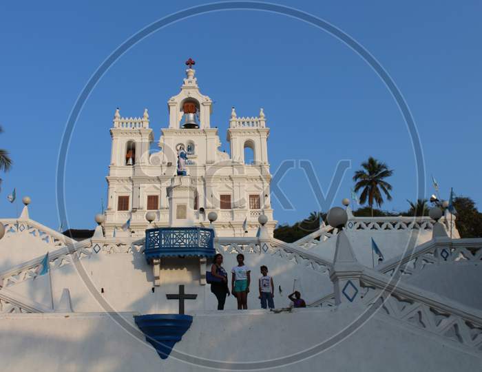 view of The Our Lady of the Immaculate Conception Church in Panjim, Goa
