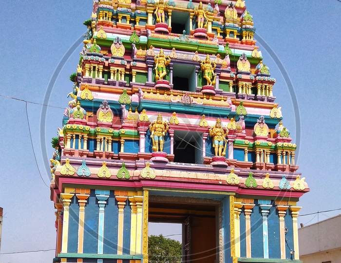 Gopuram of lord Shiva temple