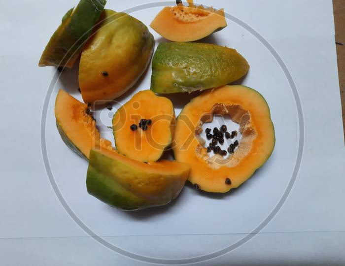 The Papaya,papaw or pawpaw is the plant carica papaya, one of the 22 accepted species in the genus carica of the family caricaceae.
