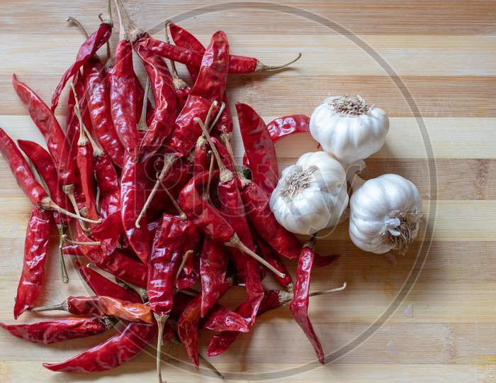 Red Chilies and Garlic