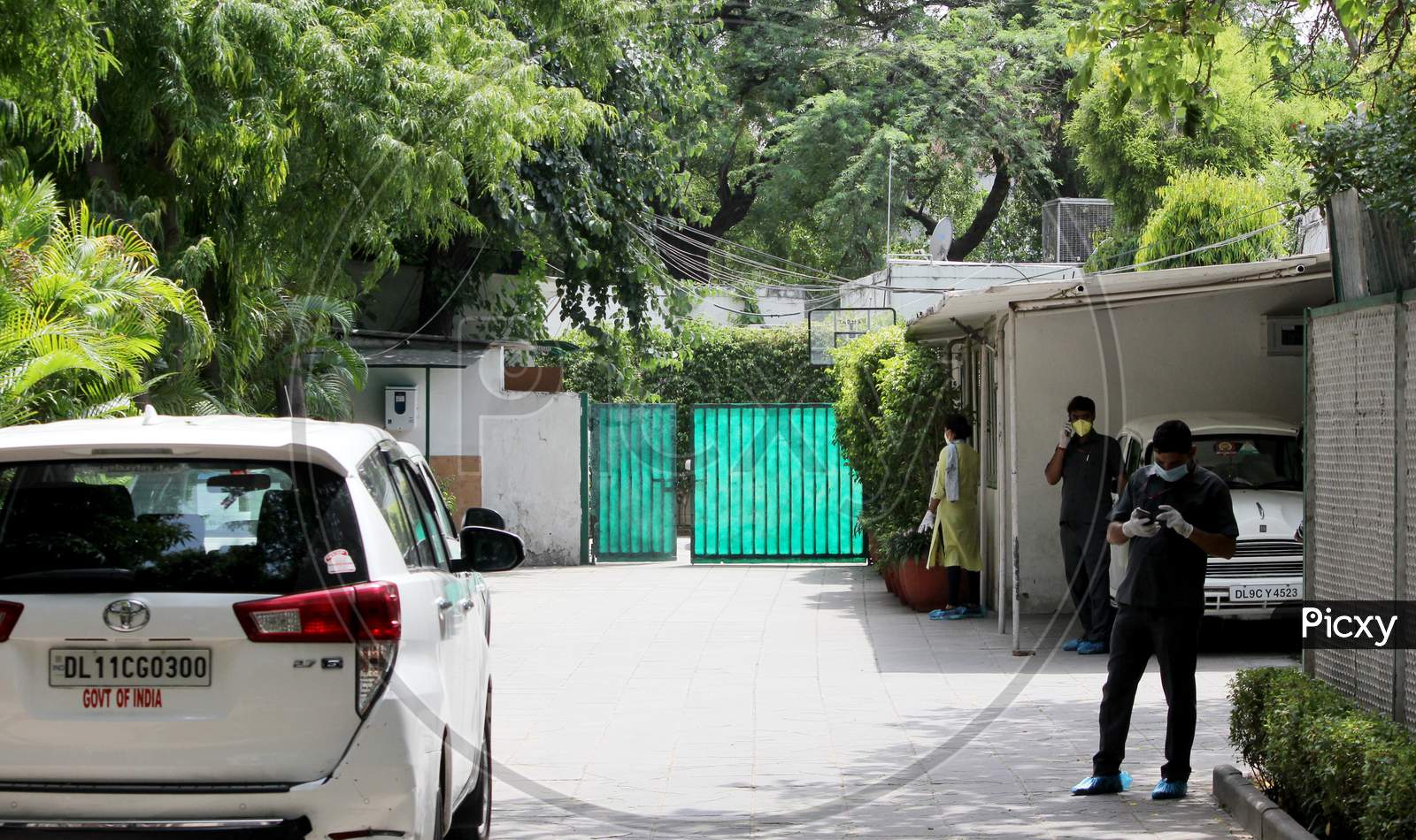 Congress leader Ahmed Patel's residence