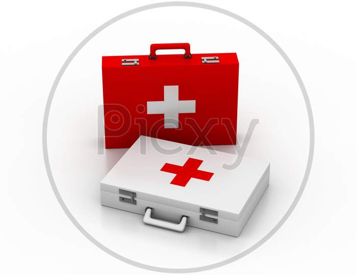 First Aid Kit. 3D