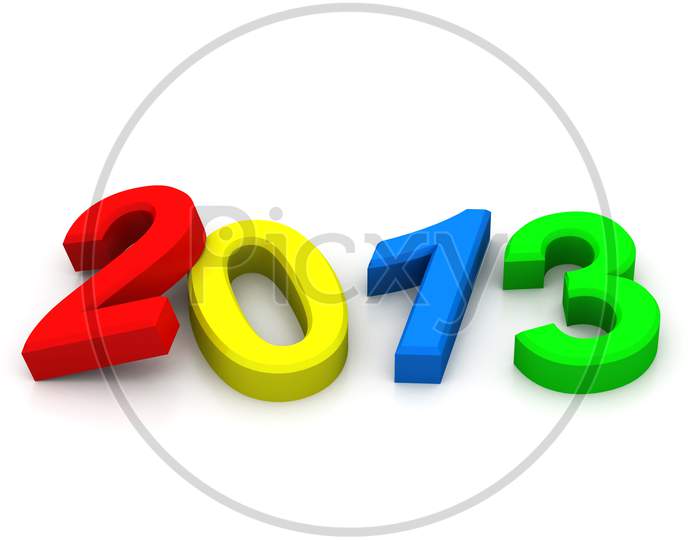 Year 2013 Colorful Digits