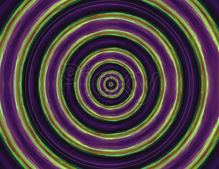 Concentric Rings On Black Paper Background . Concept Of Home Decor And Interior Designing