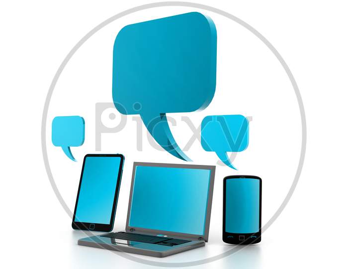 Social Networking Chat Symbol Concept