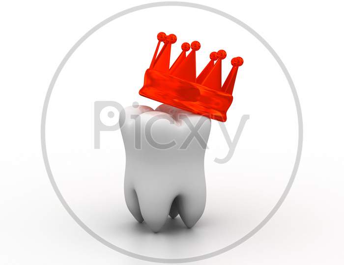 Teeth Isolated On White Background