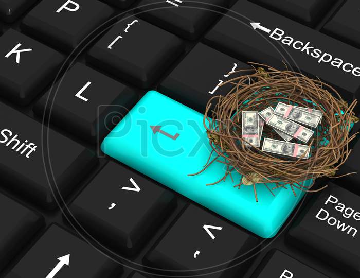 Dollar Protected In Nest With Enter Key