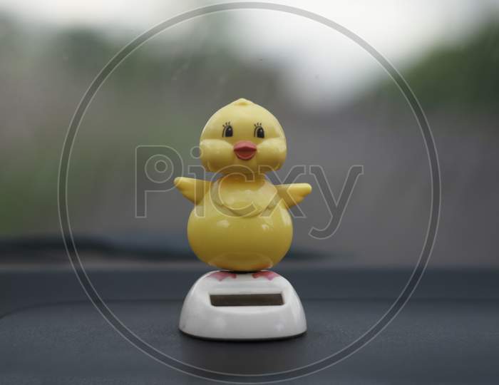 rubber duck in the car