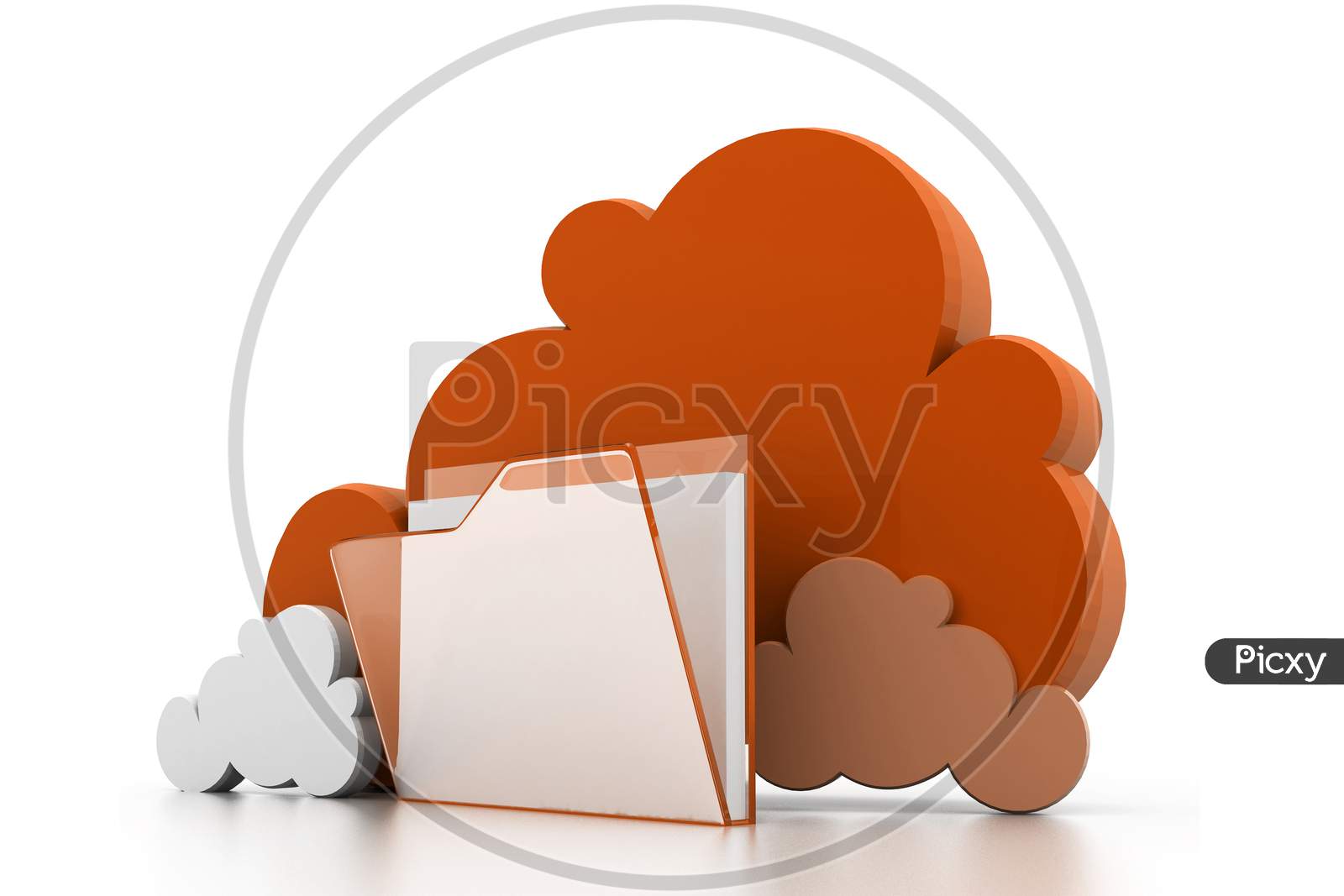 Cloud Computing Folder & Files Concept