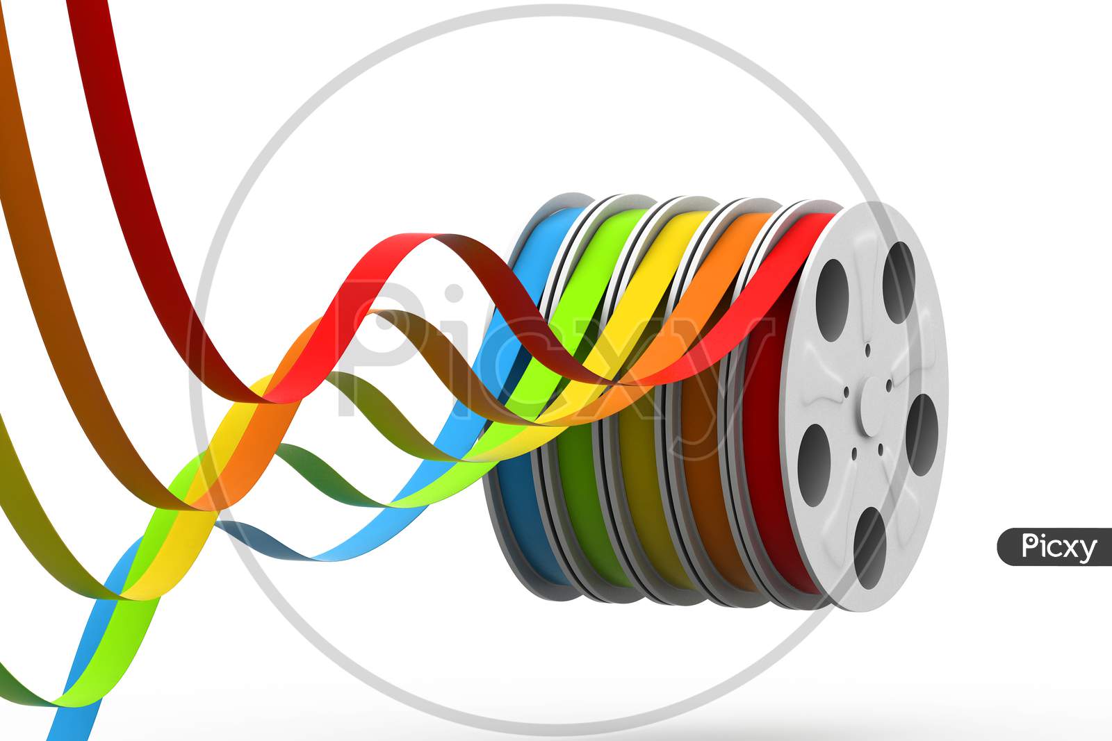 Colourful Film Reels