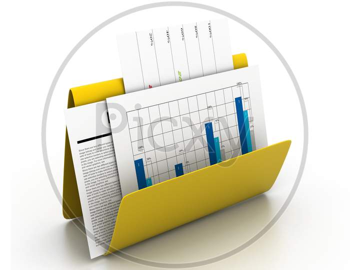 Business Chart In Folder