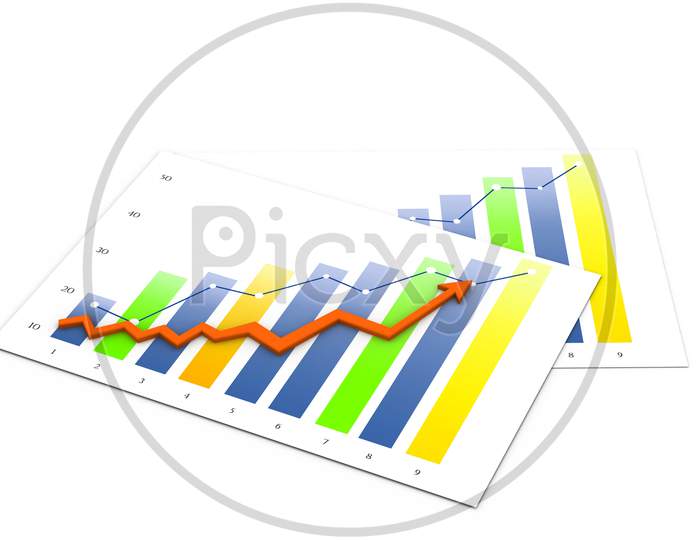 Business Graph With Report
