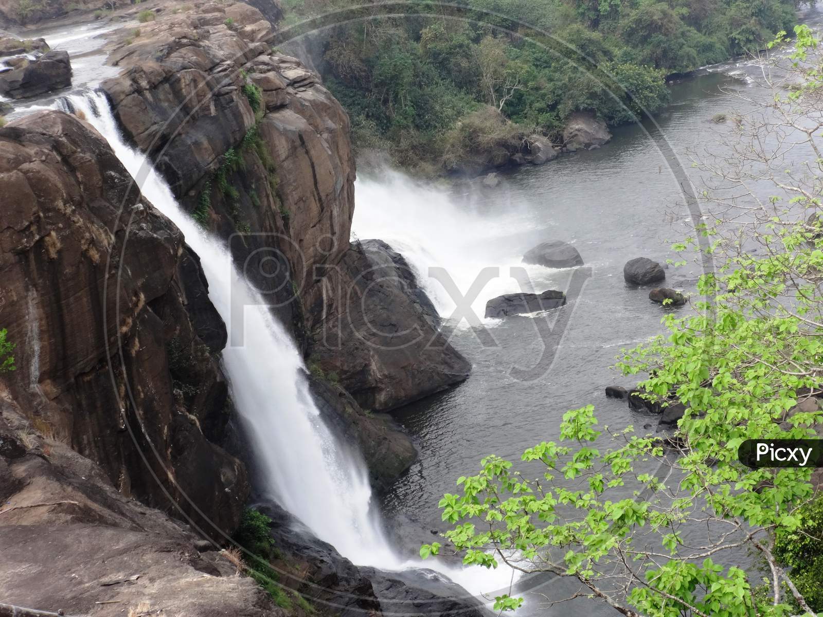 a view of Athirappilly water falls in Kerala