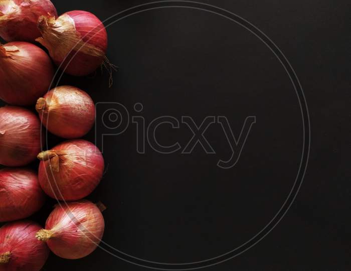 Onion White & Red for Background