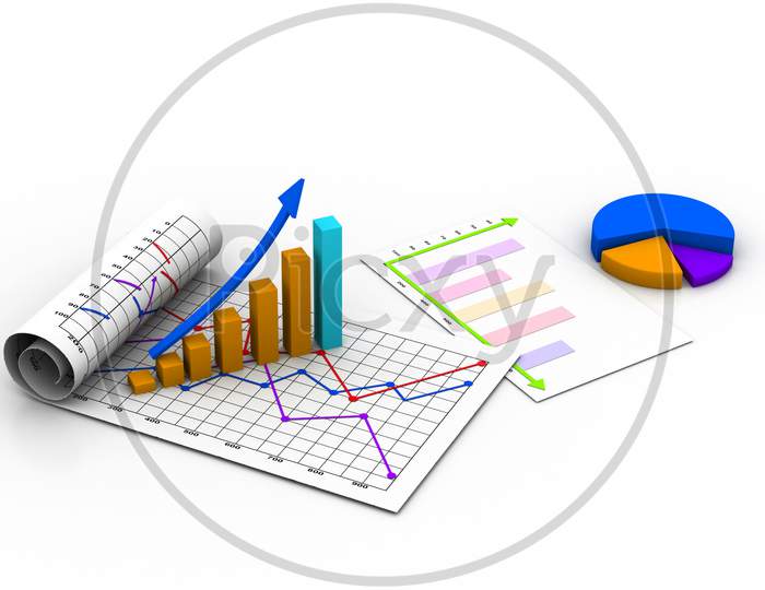 Business Graph With Chart