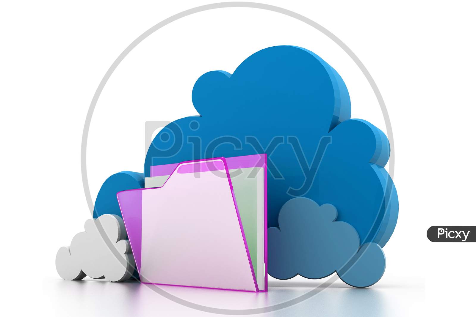 Cloud Computing Folder & Files Concept